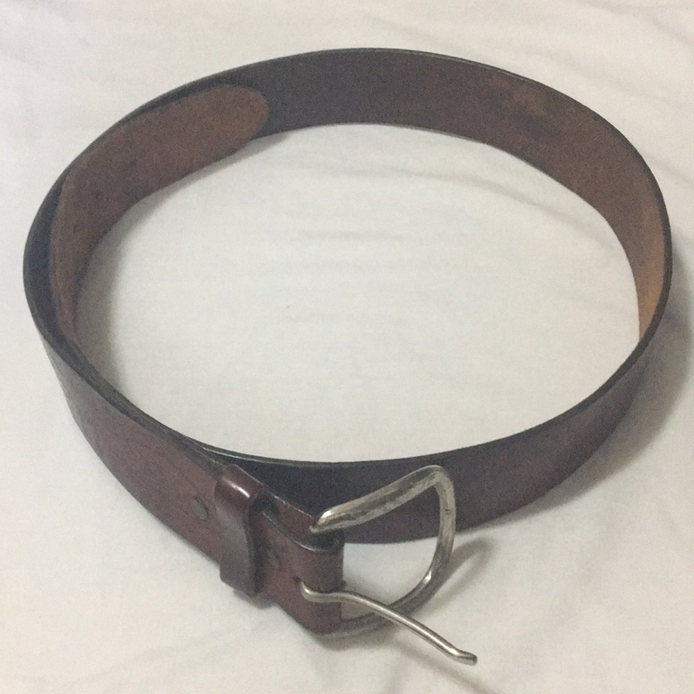 Tooled Western Leather Belt